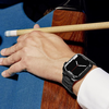 Apple Watch szíj - Techsuit (W063) - Apple Watch 1/2/3/4/5/6/7/8/9/10/SE/SE 2/Ultra/Ultra 2 (42/44/45/46/49mm) - Fekete Narancs - 3. kép