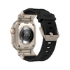 Apple Watch szíj - Techsuit (W064) - Apple Watch 1/2/3/4/5/6/7/8/9/10/SE/SE 2/Ultra/Ultra 2 (42/44/45/46/49mm) - Titán Ezüst Fekete - 0. kép