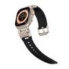 Apple Watch szíj - Techsuit (W064) - Apple Watch 1/2/3/4/5/6/7/8/9/10/SE/SE 2/Ultra/Ultra 2 (42/44/45/46/49mm) - Titán Ezüst Fekete - 1. kép