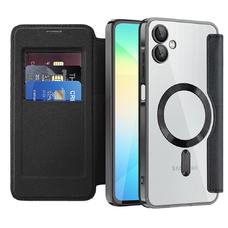 Techsuit - SmartMag Könyv Tok - Samsung Galaxy A06 - Fekete. tok