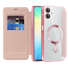 Samsung Galaxy A06 - Techsuit SmartMag könyv tok - rózsaszín