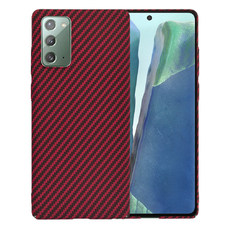 Samsung Galaxy Note 20 4G / Note 20 5G - Carbonite FiberShell - Techsuit - Piros tok