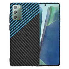 Samsung Galaxy Note 20 4G / Note 20 5G tok - Techsuit - Carbonite FiberShell - Kék Impulzus