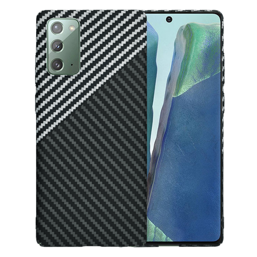 Techsuit - Carbonite FiberShell tok Samsung Galaxy Note 20 4G / Note 20 5G készülékhez - Stealth szürke