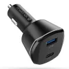 Spigen PC1800 PowerARC szivargyújtós töltő 2xUSB PD30W/QC.3.0 fekete - 2. kép