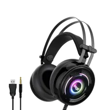 iPega PG-R008 RGB Gamer, Gaming fejhallgató mikrofonnal fekete