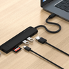  Satechi 7 az 1-ben USB-C Vékony Többportos Adapter Ethernettel - Fekete - 1. kép