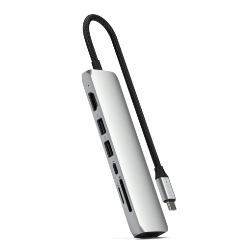  Satechi 7-az-1-ben USB-C karcsú többportos adapter Ethernettel - Ezüst
