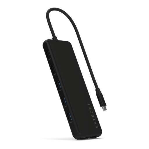  Satechi 13 az 1-ben USB-C hármas kijelzős többportos adapter - fekete