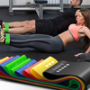 Edzésre alkalmas (5 darabos) rugalmas ellenállás szalagok - Techsuit (TS-01) - otthoni edzéshez, jógához, fitneszhez, pilateshez - Többszínű. - 1. kép