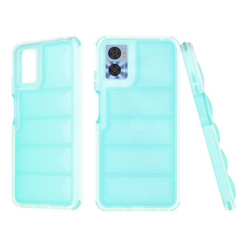 Motorola Moto E22 / Moto E22i Techsuit - Wave Shield - Türkiz. tok