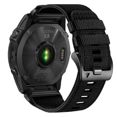 Óraszíj Techsuit - QuickFit 20mm (W070) - Instinct 2S Solar/Approach S70 42mm/Fenix 7S Pro Sapphire Solar - Obszidián Fekete.