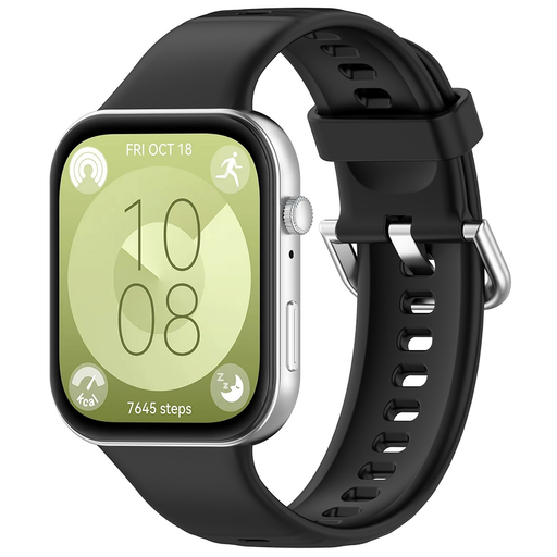 Huawei Watch Fit 3 - Techsuit óraszíj (W061) - Fekete.