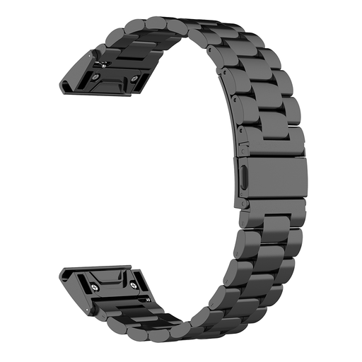 Gyorsan cserélhető óraszíj Techsuit - QuickFit 20mm (W010) - Instinct 2S/2S Solar/Approach S70 42mm/fenix 7S Pro Sapphire Solar - Fekete.