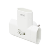 HOME TPF3E T elosztó, 3-as EURO aljzat, 250V~, max. 1850 W, 3x2,5A, fehér - 2. kép