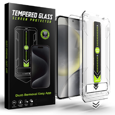 Techsuit - TitanGlass CrystalHD - Átlátszó kijelzővédő üveg - Samsung Galaxy S25 / Galaxy S24 üvegfólia