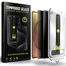 Techsuit - TitanGlass CrystalHD (2 db) - Samsung Galaxy S25 Ultra - Adatvédelmi képernyővédő üvegfólia