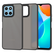 Techsuit - HaloFrost Sorozat - Honor X6 / X8 5G / 70 Lite - Fekete (telefonvédő tok)