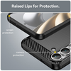 Samsung Galaxy S25 FE - Techsuit - Carbon Silicone - Fekete tok - 3. kép