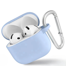 Blueo - Folyékony Szilikon Védőtok - AirPods 4-hez - Égszínkék tok