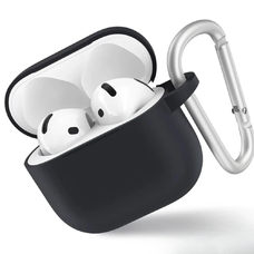  Blueo - Folyékony szilikon védőtok - AirPods 4-hez - Fekete tok