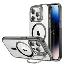  ESR - Klasszikus Kitámasztós HaloLock - iPhone 14 Pro - Átlátszó Fekete tok