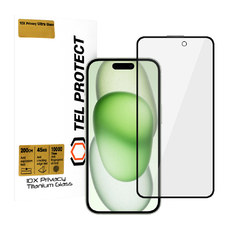 Tel Protect 10X Privacy Titanium üvegfólia iPhone 16-hoz (boríték)