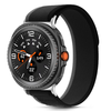 Tech-protect Nylon Stripe Samsung Galaxy Watch 8 / Classic (40 / 44 / 46 mm) fekete/narancssárga - 1. kép