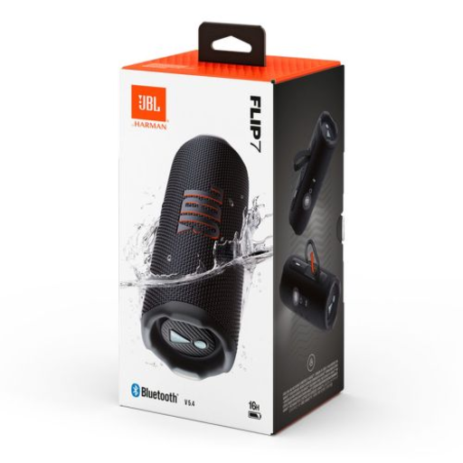 JBL Flip 7 Bluetooth vezeték nélküli hangszóró fekete EU