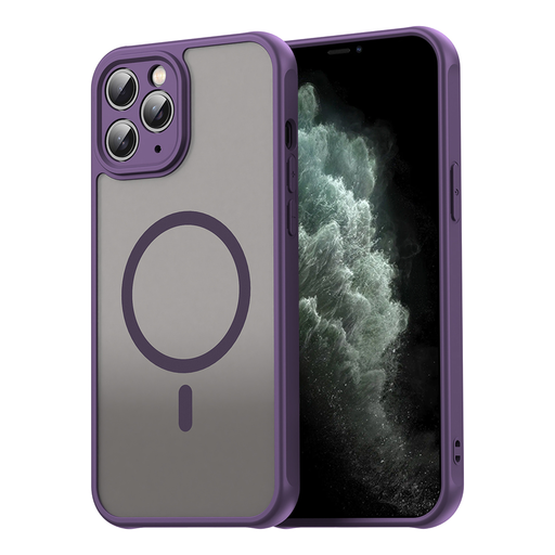Techsuit - HaloFrost II MagSafe tok - iPhone 11 Pro Max - Lila. Techsuit - HaloFrost II MagSafe tok - iPhone 11 Pro Max - Lila.