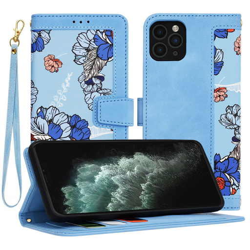 iPhone 11 Pro Max tok - Techsuit - FlipCraft - Élénk kék iPhone 11 Pro Max tok - Techsuit - FlipCraft - Élénk kék