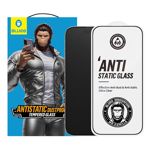  Blueo - Antisztatikus HD Üveg - iPhone 12 / iPhone 12 Pro - Fekete