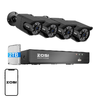 ZOSI C105 4 darab WiFi 8MP IP kamera + NVR 8 csatornás + 2TB merevlemez - 0. kép
