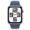 Apple Watch SE2 v3 Cellular 44mm Silver Alu Case with Denim Sport Band - S/M - 1. kép