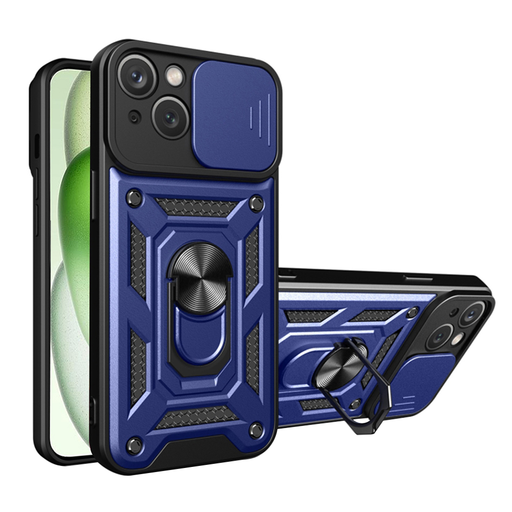 iPhone 15 Plus - Techsuit - CamShield Sorozat - Kék tok