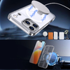  iPhone 17 Pro átlátszó Hybrid Armor X tok állvánnyal kompatibilis MagSafe-fel - 1. kép