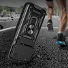 Hybrid Armor Camshield tok iPhone 17 Pro Max-hoz, páncélos tok állvánnyal és kameravédővel - fekete - 0. kép
