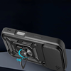 Hybrid Armor Camshield tok iPhone 17 Pro Max-hoz, páncélos tok állvánnyal és kameravédővel - fekete - 3. kép