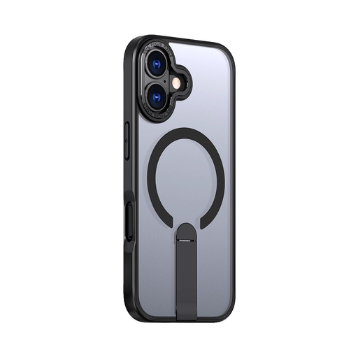iPhone 17 Fekete Hybrid Armor X tok állvánnyal, MagSafe-kompatibilis iPhone 17 Fekete Hybrid Armor X tok állvánnyal, MagSafe-kompatibilis