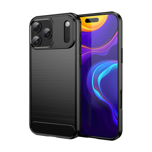 Karbon tok iPhone 17 Pro - fekete
