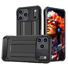Hybrid Armor iPhone 17 Pro páncéltok - fekete tok