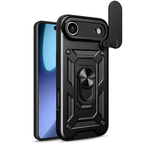 Hybrid Armor Camshield iPhone 17 Air tok - fekete Hybrid Armor Camshield iPhone 17 Air tok - fekete