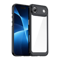 Outer Space iPhone 17 Air tok - fekete áttetsző tok