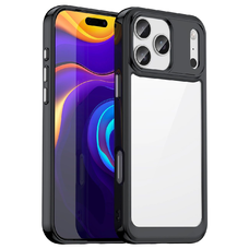 Outer Space fliptok iPhone 17 Pro Max - fekete átlátszó tok