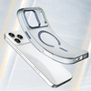 Mágneses Csiszolt tok iPhone 17 Pro kompatibilis MagSafe - matt kék tok - 2. kép