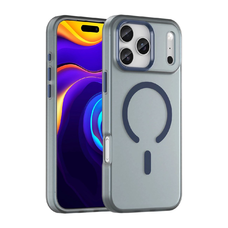 Magnetic Abrasive tok iPhone 17 Pro Max-hoz, MagSafe kompatibilitással - matt kék