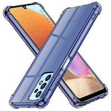 Samsung Galaxy A32 4G - Techsuit - Ütésálló Átlátszó Szilikon Tok - Füst Fekete tok