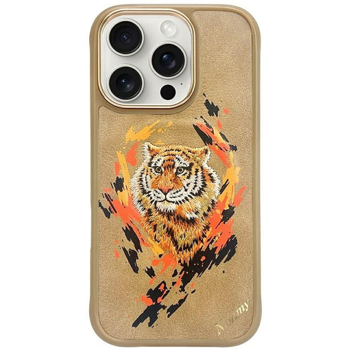 NIMMY tok TIGER kompatibilis MagSafe-el IPHONE 16 Pro-hoz világosbarna NIMMY tok TIGER kompatibilis MagSafe-el IPHONE 16 Pro-hoz világosbarna