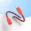 USB C - Lightning kábel Hoco PD 27W 1 m X116 színátmenetes piros - 2. kép