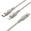 Kábel 2 az 1-ben USB C-ről USB C-re / USB C Hoco 5A 100W 1,2 m U139 arany - 0. kép